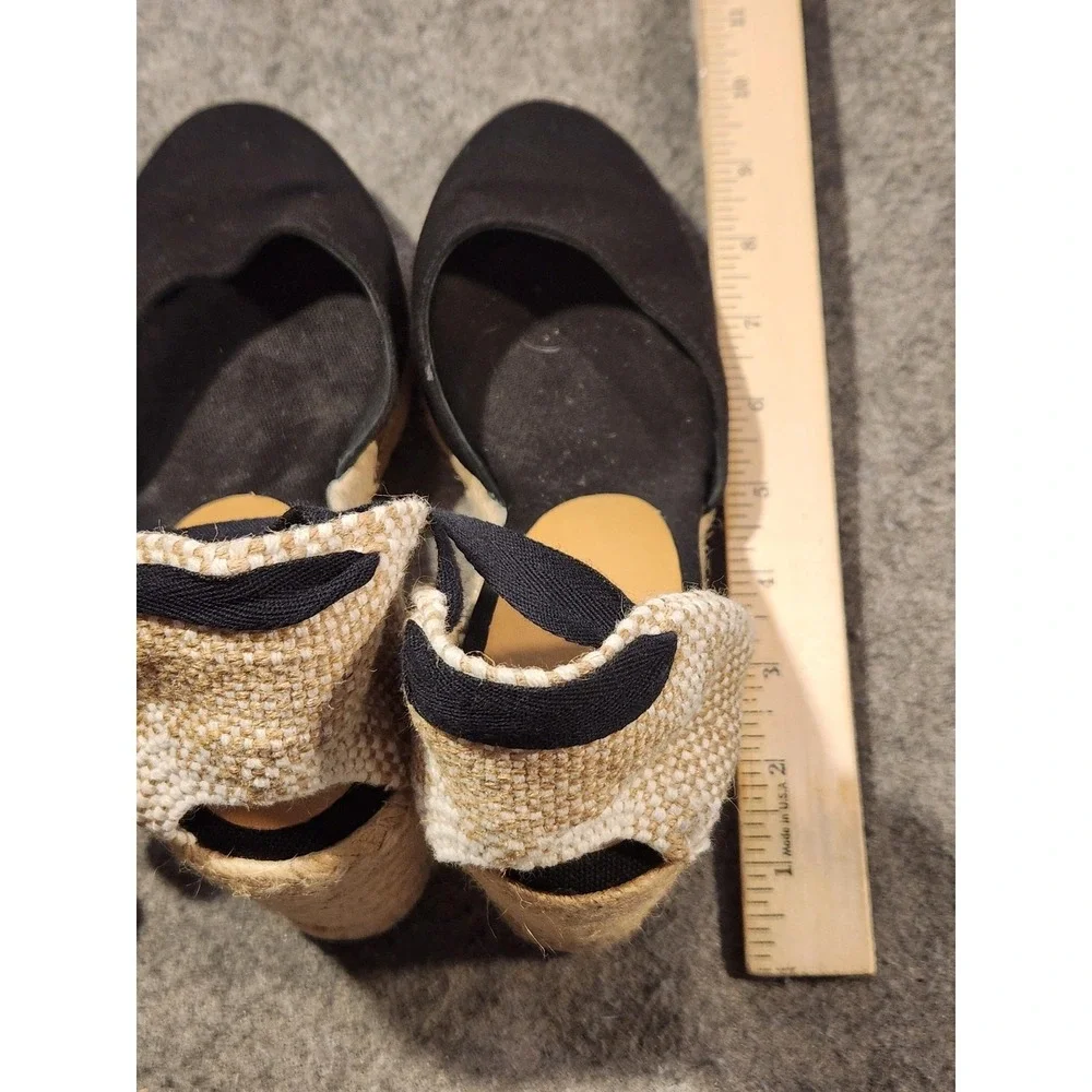 Castaner Carina Canvas Wedge Espadrilles Sandals Shoes Womens Size 9.5 Spain